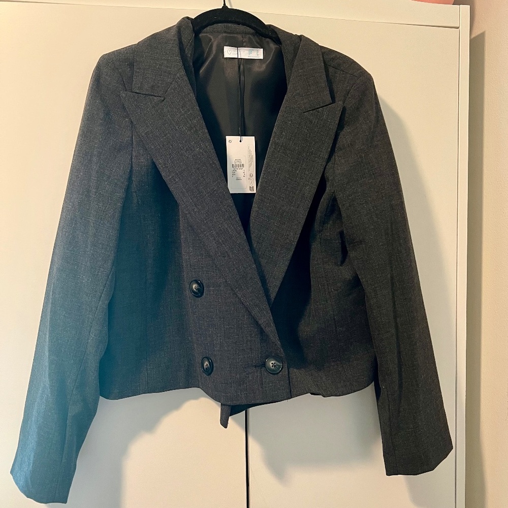 Primark Dark Grey Suit Set NWT